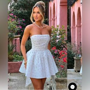 BABYBOO KATRINA MINI DRESS - BLUSH FLORAL PRINT